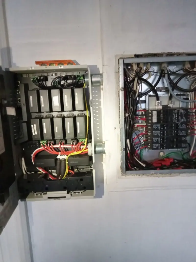Electrical panel upgrade completed for Ring Doorbell Installation in Leo-Cedarville